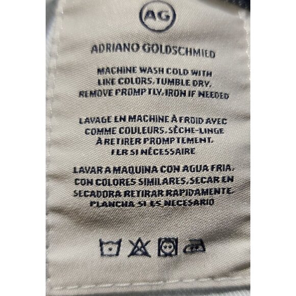 AG Adriano Goldschmied The Tellis Modern Slim Jeans 34R Denim360 Blue Cotton/Pol - Picture 6 of 10